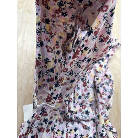 Free People Vibe Check Tie Waist Jumpsuit Tea Ditsy Print Size XS NWTs $148 - Picture 9 of 9